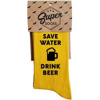 Kojinės "Save water - drink beer"
