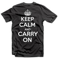 Marškinėliai "KEEP CALM AND CARRY ON"