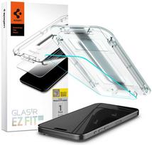 Stiklinis dėklas + Spigen Glas.tR EZ Fit 1-Pack aplikatorius, skirtas iPhone 15 Pro Max
