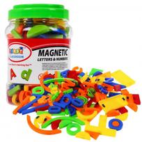 Magnetinės raidės ir skaičiai - 128 elementai