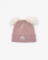 Viking žieminė vilnonė kepurė Play Pon Pon Wool Beanie - Pink
