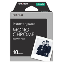 Fujifilm Instax Square Monochrome (10 pack) Instant Film | 86 x 72 mm | Image area: 62 × 62 mm | Quantity: 10