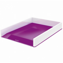 Lentynėlė dokumentams LEITZ  WOW balta su violetine detale