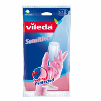 Guminės pirštinės VILEDA SENSITIVE, dydis S