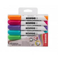 Žymeklių rinkinys baltai lentai KORES 6 spalvos
