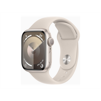 Apple Watch Series 9 GPS 41mm Starlight Aluminium Case with Starlight Sport Band - M/L Apple