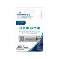 MediaRange 16GB MR935 USB 3.0 Sidabrinis
