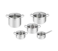 Tefal - Puodų komplektas 10 vnt. COOK EAT nerūdijantis