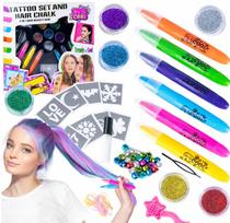 Tatuiruočių ir plaukų dažymo rinkinys „2in1 Beads“
