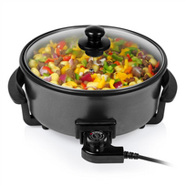 Tristar Multifunctional Grill Pan XL | PZ-9135 | 30 cm Diameter | Grill | 1500 W | Lid Included | Fixed Handle | Black