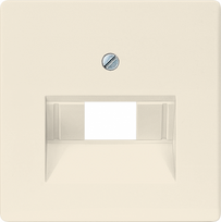 Cover plate UAE for computer outlet, electrical white, Delta I-System 5TG2543 | 4001869268064