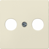 TV cover plate, electrical white, Delta I-System 5TG2591 | 4001869045290