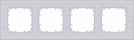 4 set frame, aluminum, Delta Miro 5TG1114-1 | 4001869335438