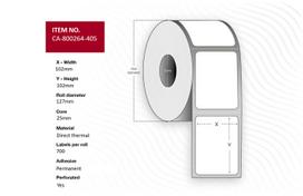 Capture Label 102 x 102mm, Core   25mm, Direct Thermal, Coated,