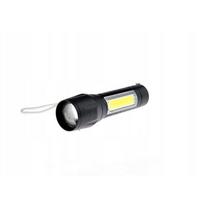 XPE diodas + COB LED žibintuvėlis, ZOOM, USB