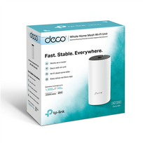 TP-LINK | AC1200 Whole Home Mesh WiFi System | Deco M4 (1-pack) | 802.11ac | 867+300Mbit/s | 10/100/1000Mbit/s | 2 x Ethernet LAN (RJ-45) ports | Mesh Support: Yes | MU-MIMO: Yes | No mobile broadba