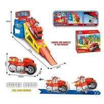 Paw Patrol šuniukų bazė ir motociklas su figūrėle
