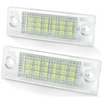 2x Sertifikuotas Led OEM Error-free numerio apšvietimas Volkswagen, Škoda automobilių 18 SMD 6000k