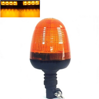 Sertifikuotas įspėjamasis LED oranžinis švyturėlis tvirtinamas ant vamzdžio