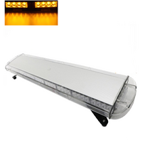 Įspėjamasis galingas LED oranžinis švyturėlis 12V-24V 119 cm