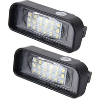 Sertifikuotas 2x LED MB W220 99-05 S-class 18 SMD 3w/12v numerio apšvietimo lemputės