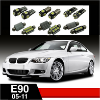 BMW 3 E90 LED salono apšvietimo lempučių komplektas