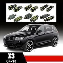 BMW X3 E83 LED salono apšvietimo lempučių komplektas
