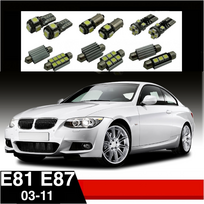 BMW 1 E81 E87 LED salono apšvietimo lempučių komplektas