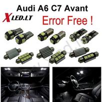 Audi A6 C7 Avant LED salono apšvietimo lempučių komplektas