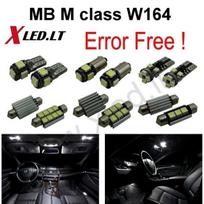 Mercedes Benz M class W164 LED salono apšvietimo lempučių komplektas