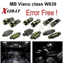 Mercedes Benz Viano class W639 LED salono apšvietimo lempučių komplektas