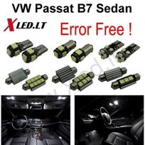 Volkswagen Passat B7 Sedan LED salono apšvietimo lempučių komplektas