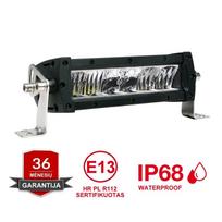 LED BAR sertifikuotas žibintas 60W 6000LM 12-24V (E9 HR PL) COMBO 21cm