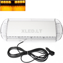 Įspėjamasis galingas LED oranžinis švyturėlis 12V-24V 54 cm