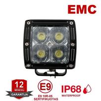 CREE LED MINI 20W žibintas plataus spindulio 10-30V, 4 LED +EMC