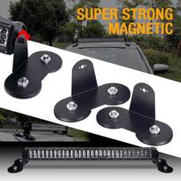 LED BAR super magnetų 66mm  žibinto tvirtinimo laikiklių komplektas "SMALL SIZE" 2vnt.