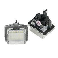 2x LED MB W204, W212, W216, W221, W207 18 SMD 3w/12v Sertifikuotas numerio apšvietimo lemputės