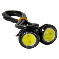 Led DRL universalus dienos žibintas - šviečiančios LED akutės 3W baltos