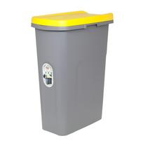 Šiukšliadėžė rūšiavimui 40 l 45x27x61 cm pilka/geltona ECO 70780 Stefanplast