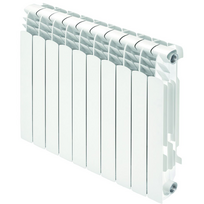 Aliumininis radiatorius 98x432x720mm 9 sekcijų (su kamščiais ir laikikliais)