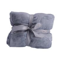 Fleece pledas, lovatiesė 180x200 cm - pilkas
