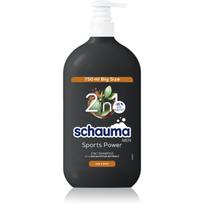 Schwarzkopf Schauma MEN dušo želė ir šampūnas „du viename“ vyrams Sports Power 750 ml