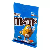 Šokoladiniai saldainiai su traškiu ryžių įdaru M&M'S, 77 g