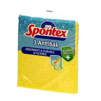 Antibakterinės šluostės-kempinės SPONTEX ANTIBAK, 3 vnt.