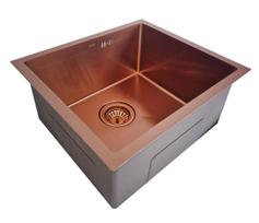 Nerūdijančio plieno plautuvė D4843H BRONZE su sifonu 1.0