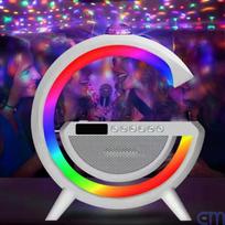 Kolonėlė su RGB ,LED aplinkos apšvietimu, žadintuvu ir belaidžiu įkrovimu 5W