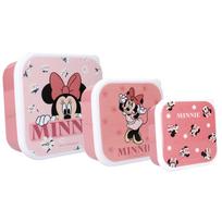 Vaikiškų priešpiečių dėžučių rinkinys Minnie Mouse Bon Appetit! 3vnt