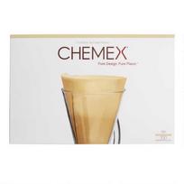 Natūralūs popieriniai Chemex filtrai HALF CIRCLES (100 vnt.)