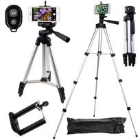 Teleskopinis trikojis stovas telefonui MK2 100 cm : Spalva - Sidabrinė (SL)
