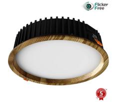 APLED - LED šviestuvas RONDO WOODLINE LED/18W/230V 3000K diametras 26 cm uosio medžio masyvo